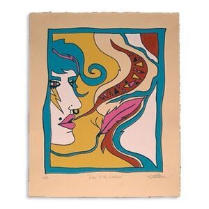 "Listen to my Cuneiform" : 6 color screen print